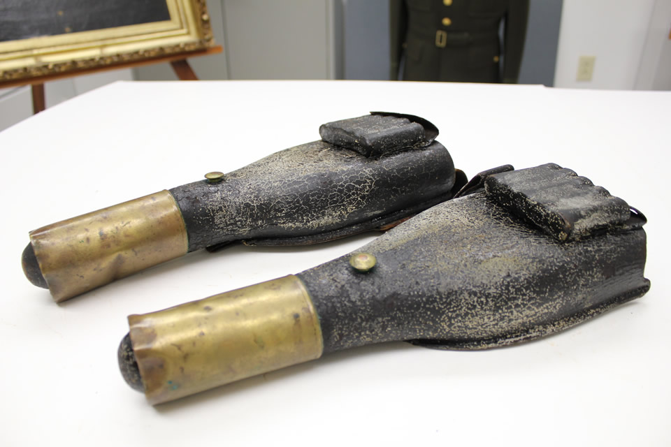 Pair of Flintlock Pistol Holders