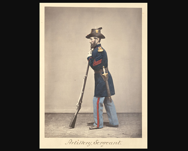 This photo from end of the Civil War shows the foot artillery sword with full scabbard.
