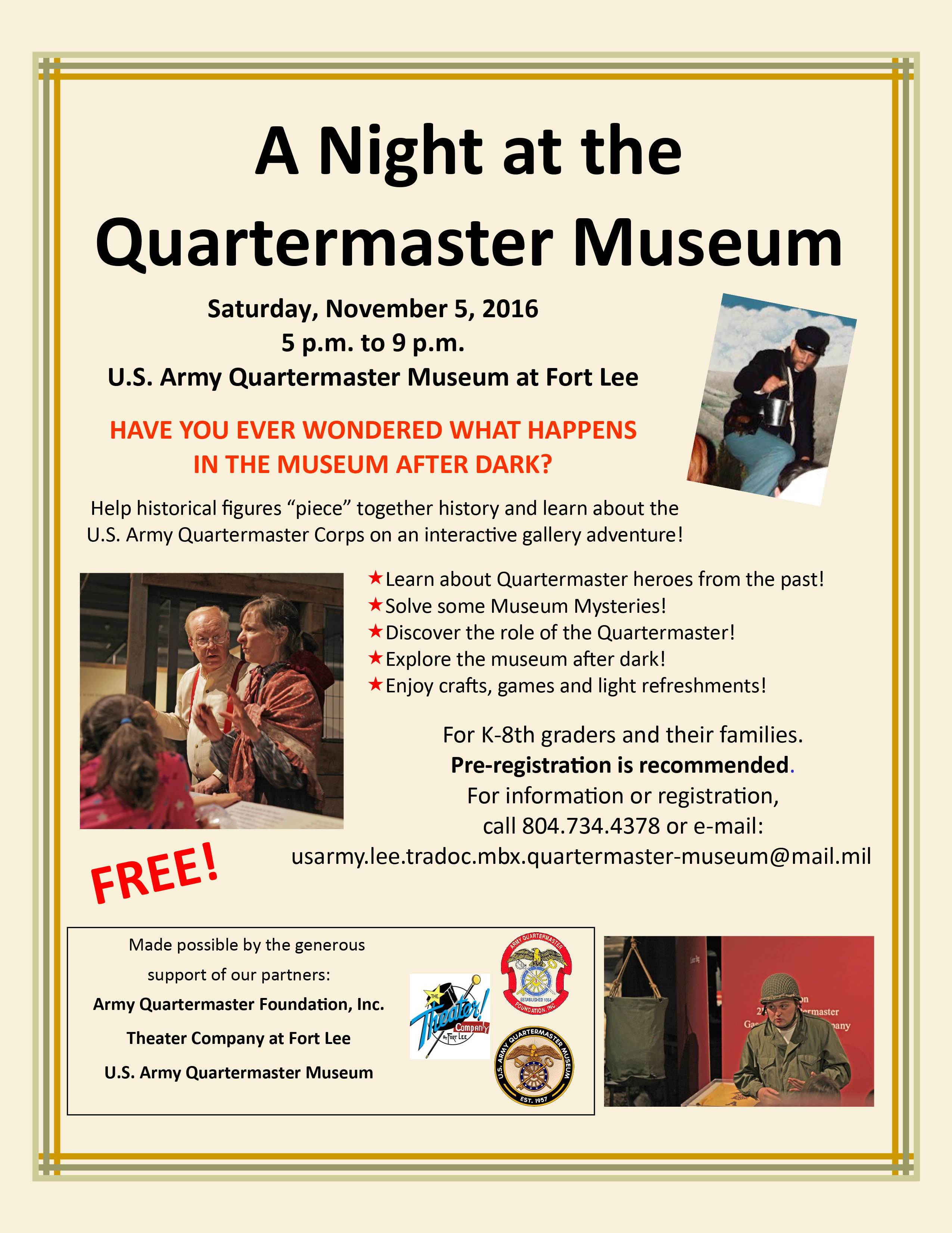 2016 Night at the Museum Flyer