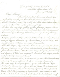 Scan of the letter sent from 1862.