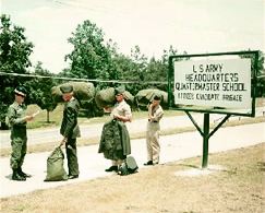 Checking into QM OCS at Camp Lee